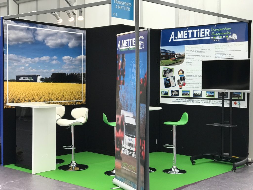 Le stand Transports A.Mettier au salon Made in Hainaut